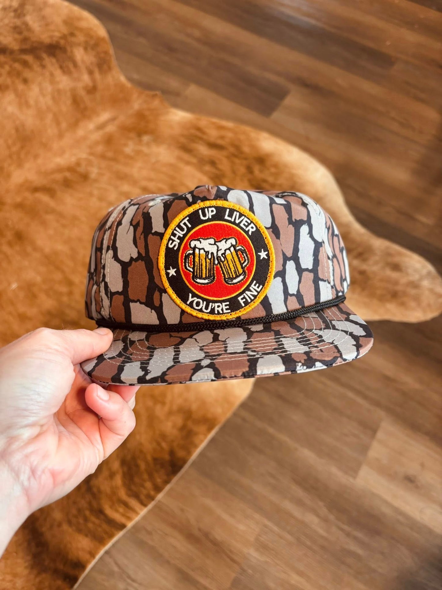 Shut up Liver Camo Patch Hat
