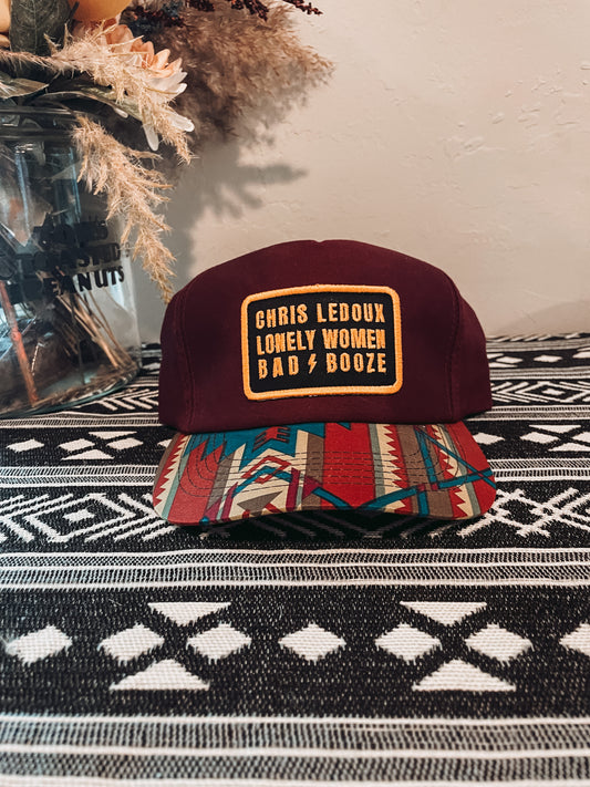 Chris Ledoux Patch on Vintage Aztec Hat