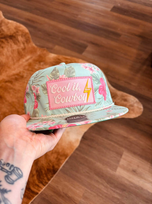 Cowboy Cool it Patch Floral hat