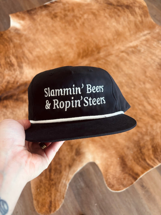 Slammin Beers and Ropin Steers