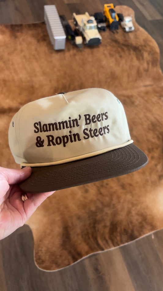Slammin Beers and Ropin Steers