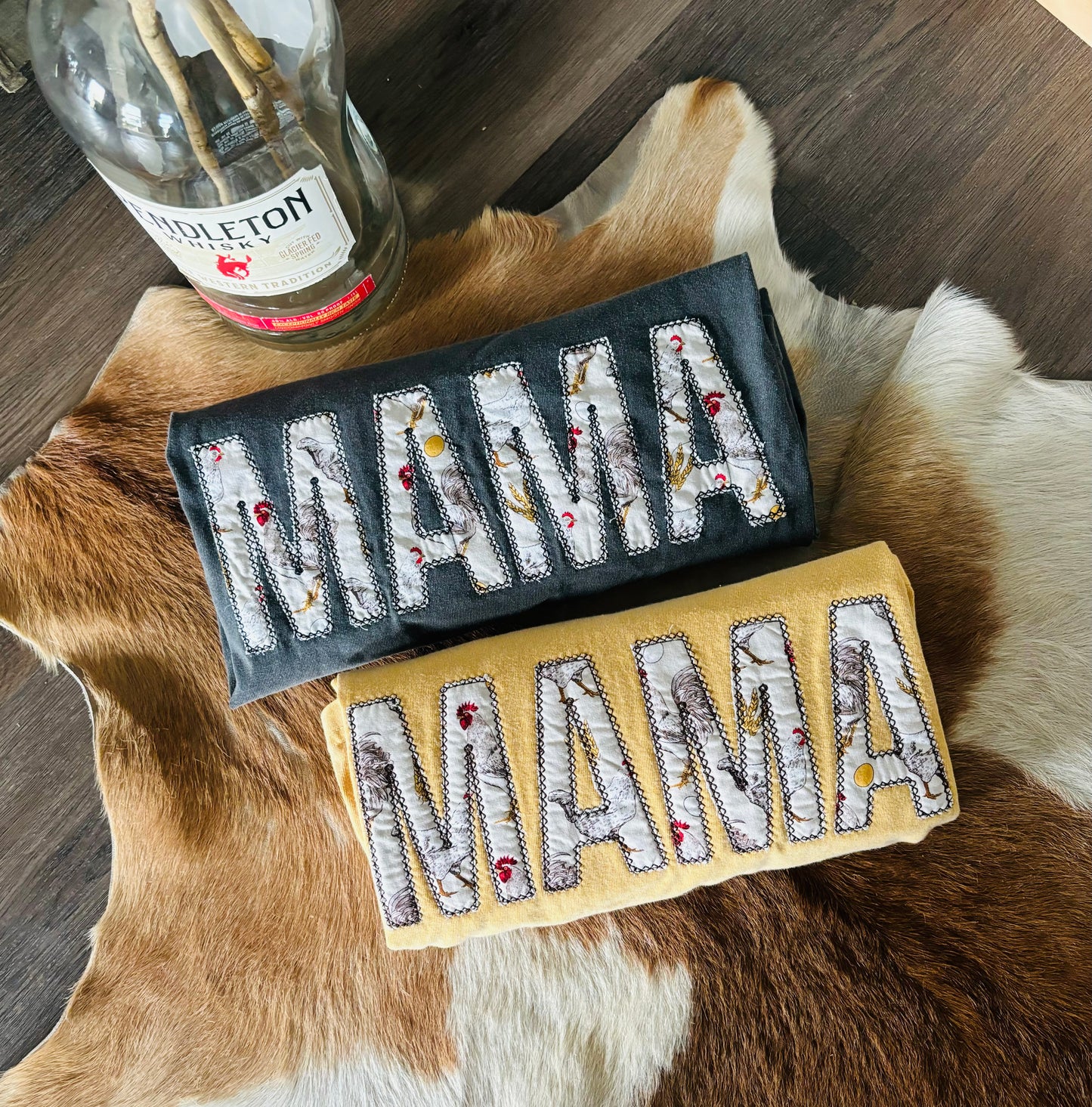 Chicken Mama Applique Shirt