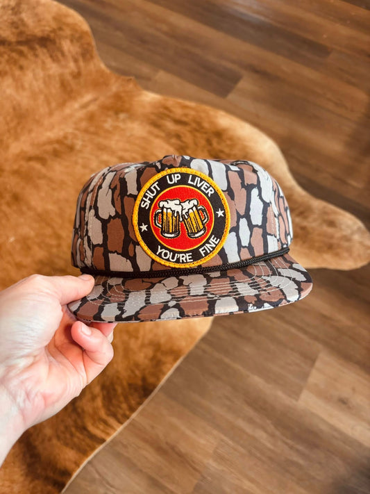 Shut up Liver Camo Patch Hat