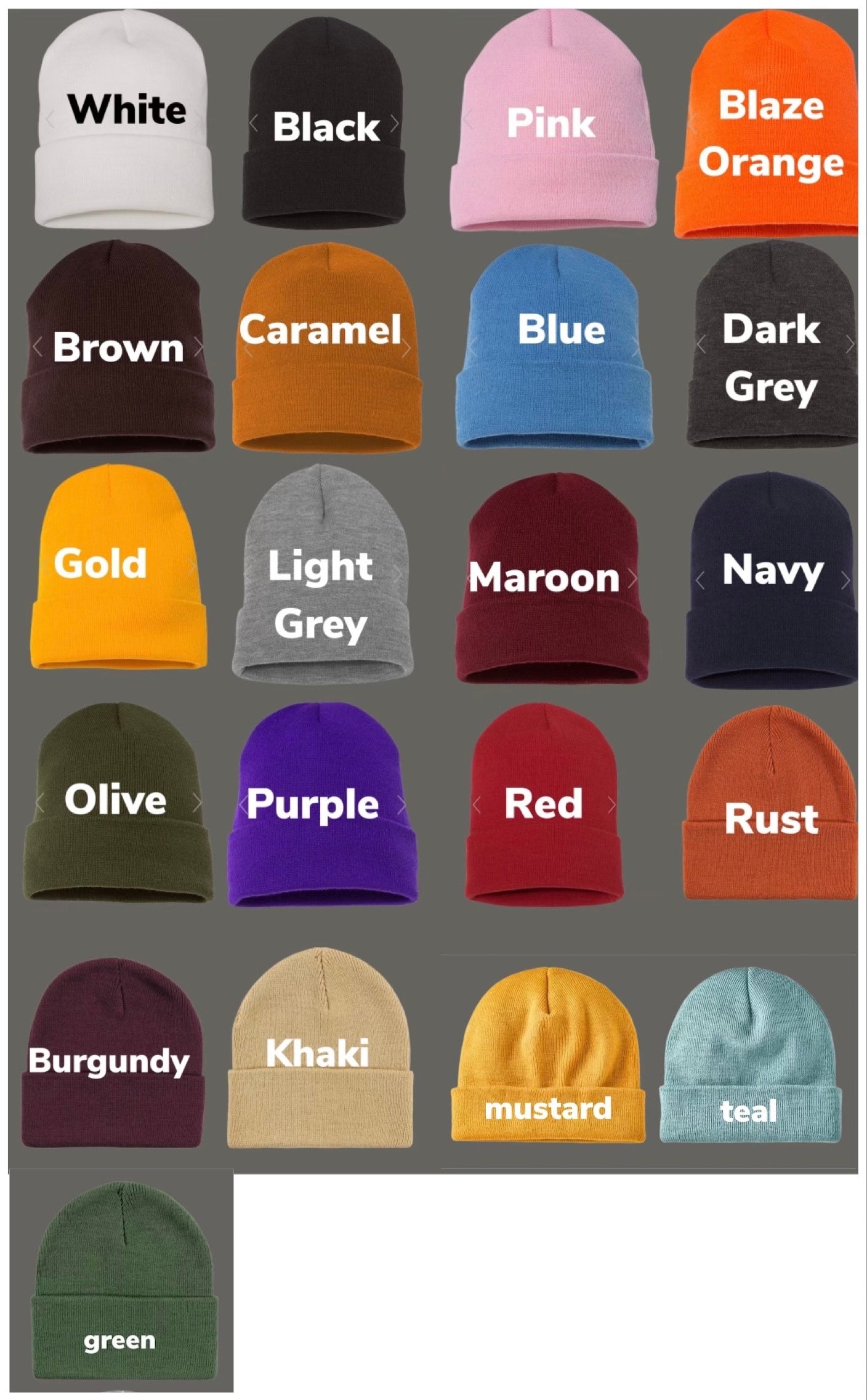 Custom Embroidered Beanies